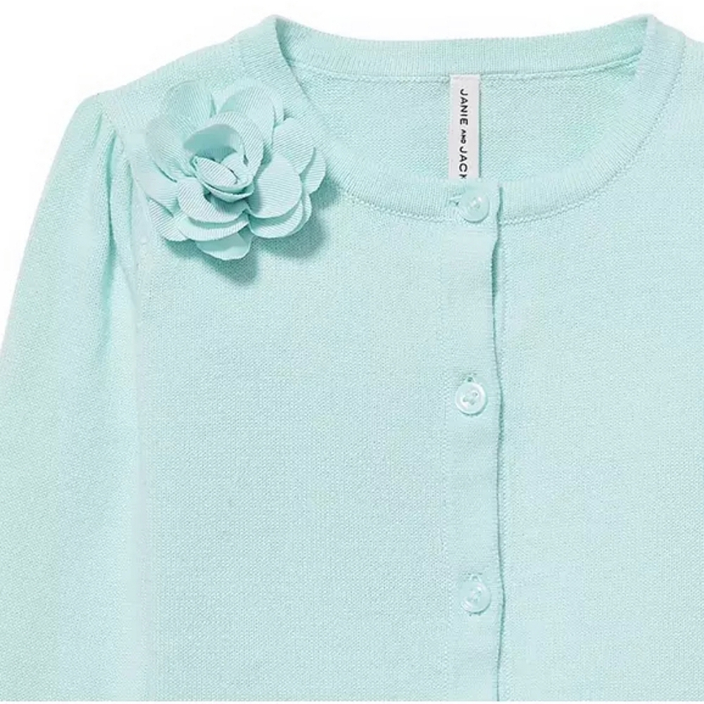 Janie and Jack Rosette Cardigan
